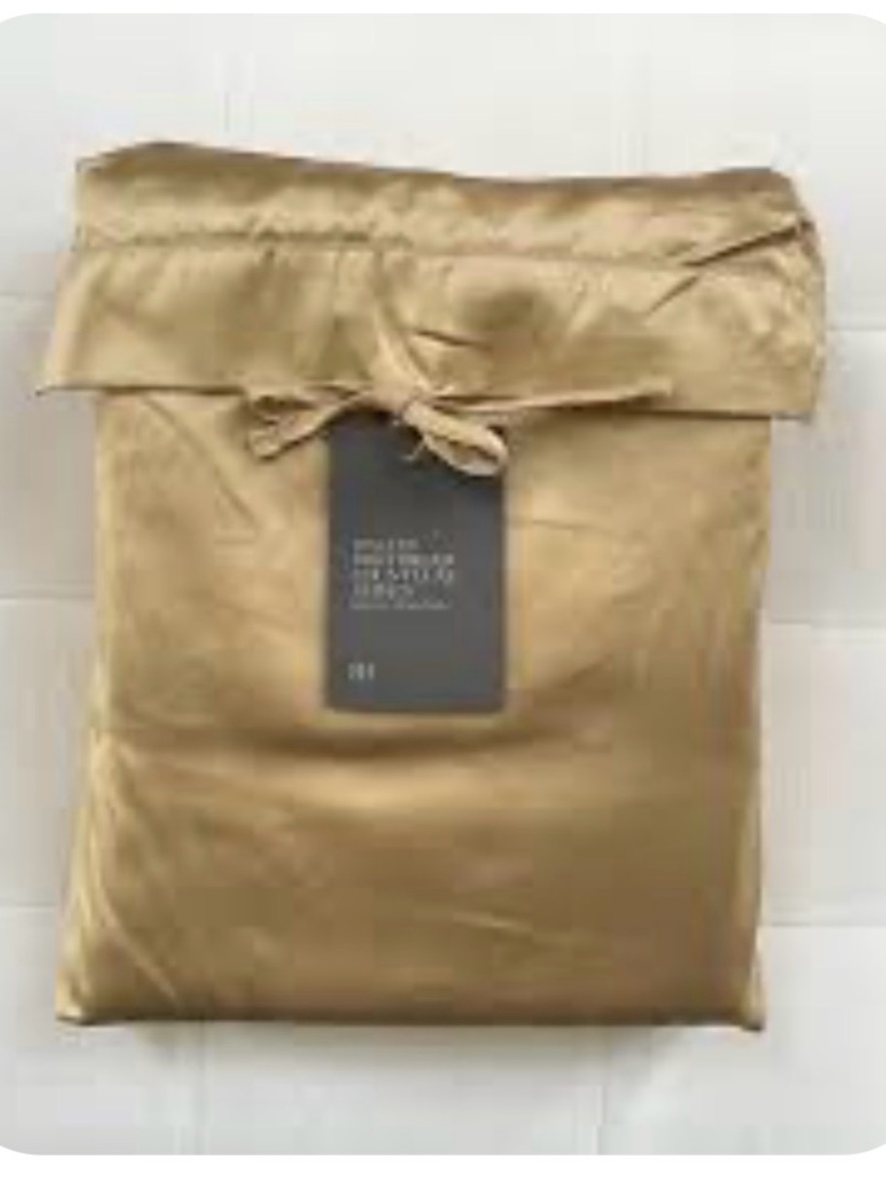 Restoration Hardware Italian Ultra-soft Sateen Twin Sheet Set Gold old money NWT